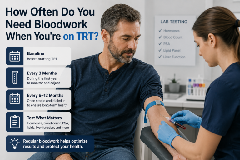 Bloodwork schedule for TRT monitoring